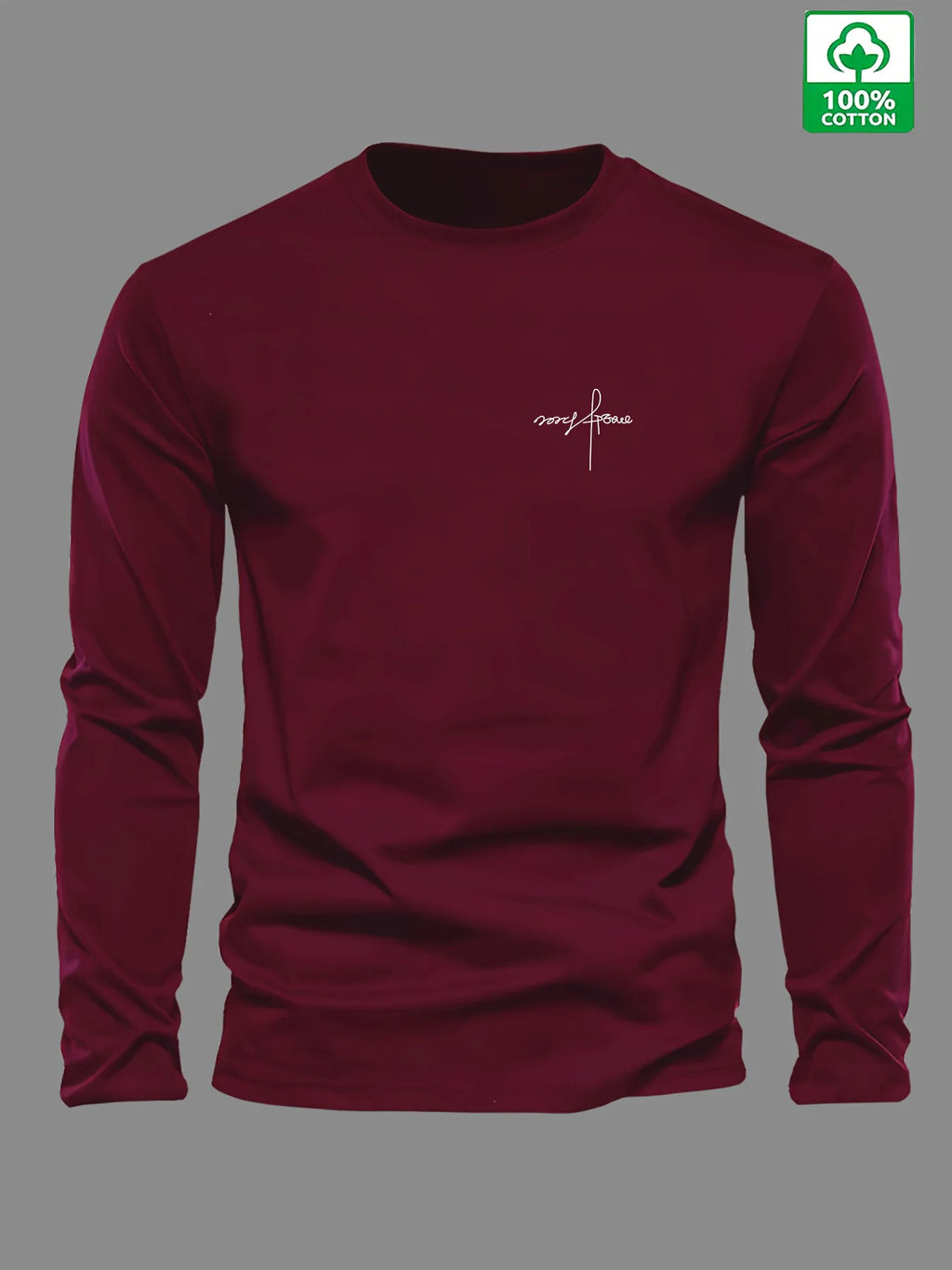 Men's Printed 100% Pure Cotton Long Sleeve Shirt