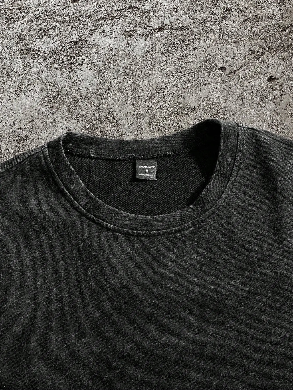 Men's Distressed Black T-Shirt with 3D Butterfly Back Design, Loose Fit Casual Streetwear