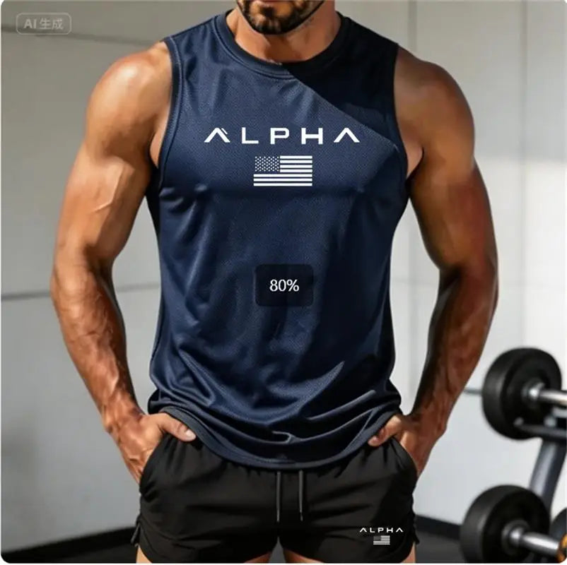 Men's "Alpha" Fitness Tank Top and Shorts set