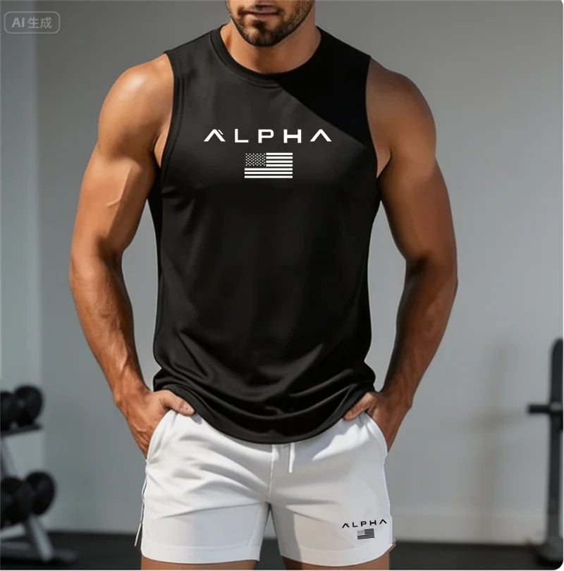 Men's "Alpha" Fitness Tank Top and Shorts set