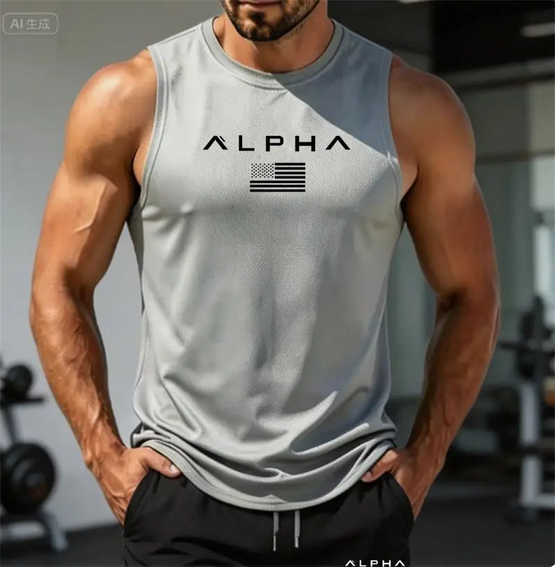 Men's "Alpha" Fitness Tank Top and Shorts set