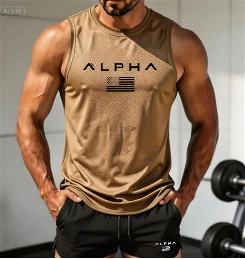 Men's "Alpha" Fitness Tank Top and Shorts set