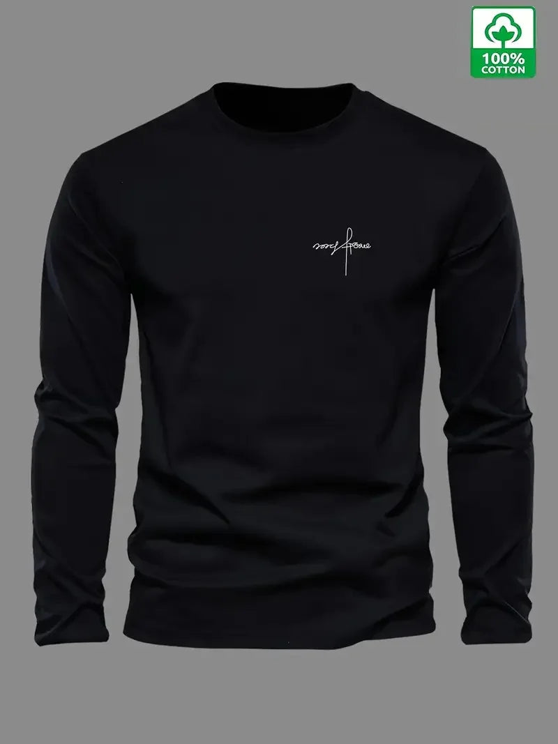 Men's Printed 100% Pure Cotton Long Sleeve Shirt