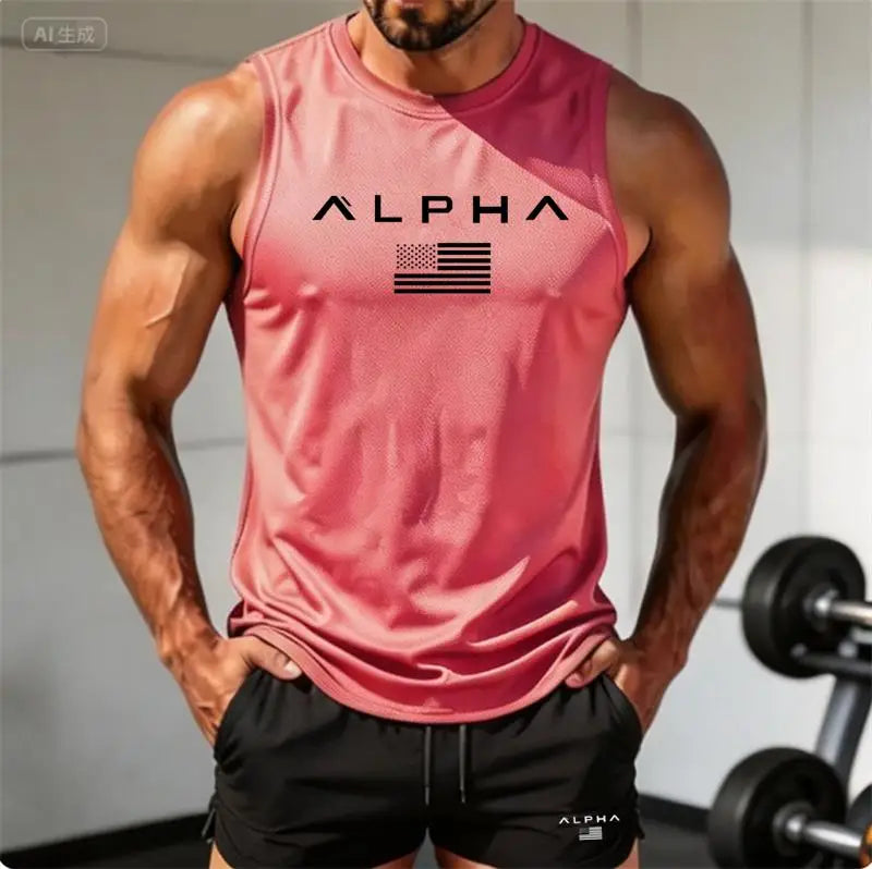 Men's "Alpha" Fitness Tank Top and Shorts set