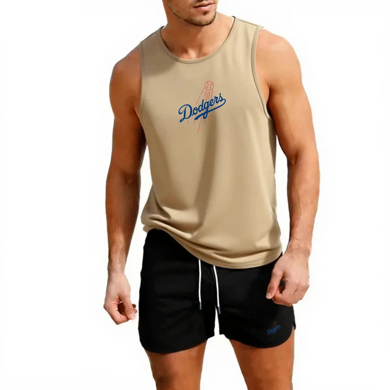 Men's LA "Dodgers" Cotton Tank Top