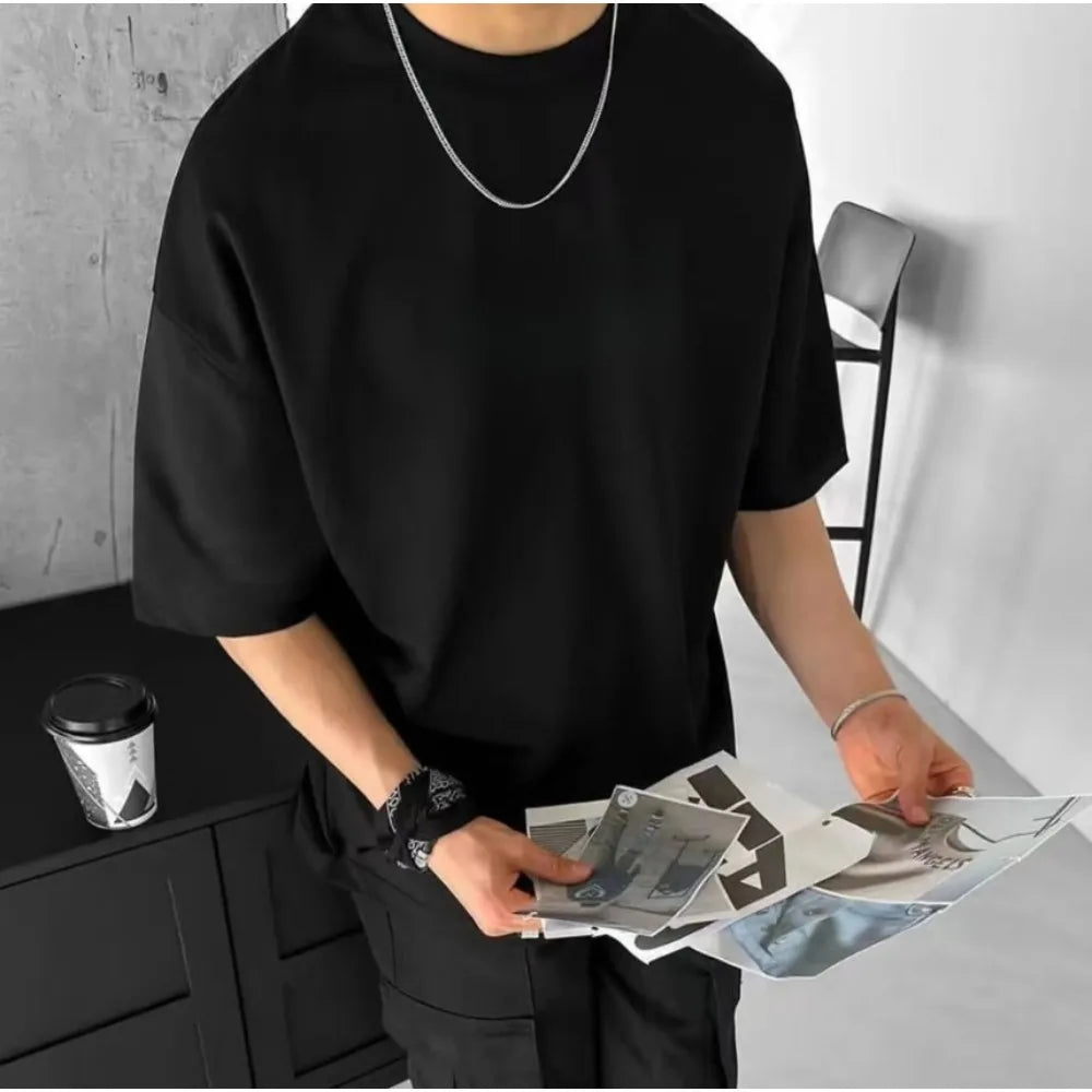 Men's Cotton Breathable Plain T-Shirt