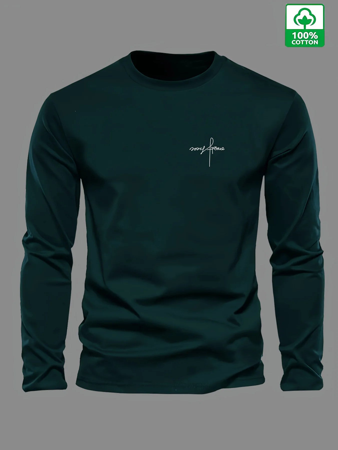 Men's Printed 100% Pure Cotton Long Sleeve Shirt
