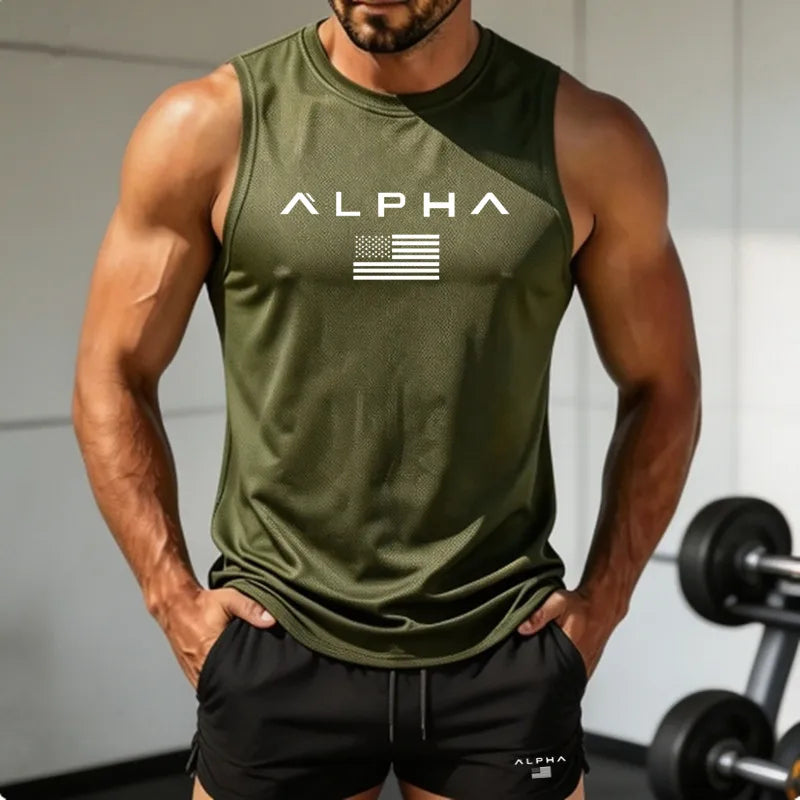 Men's "Alpha" Fitness Tank Top and Shorts set