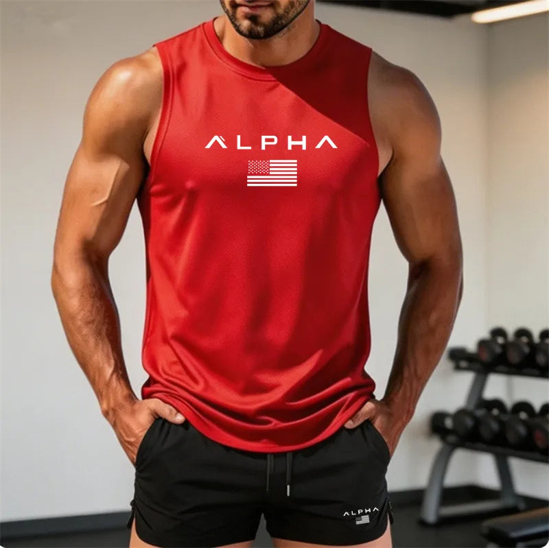 Men's "Alpha" Fitness Tank Top and Shorts set