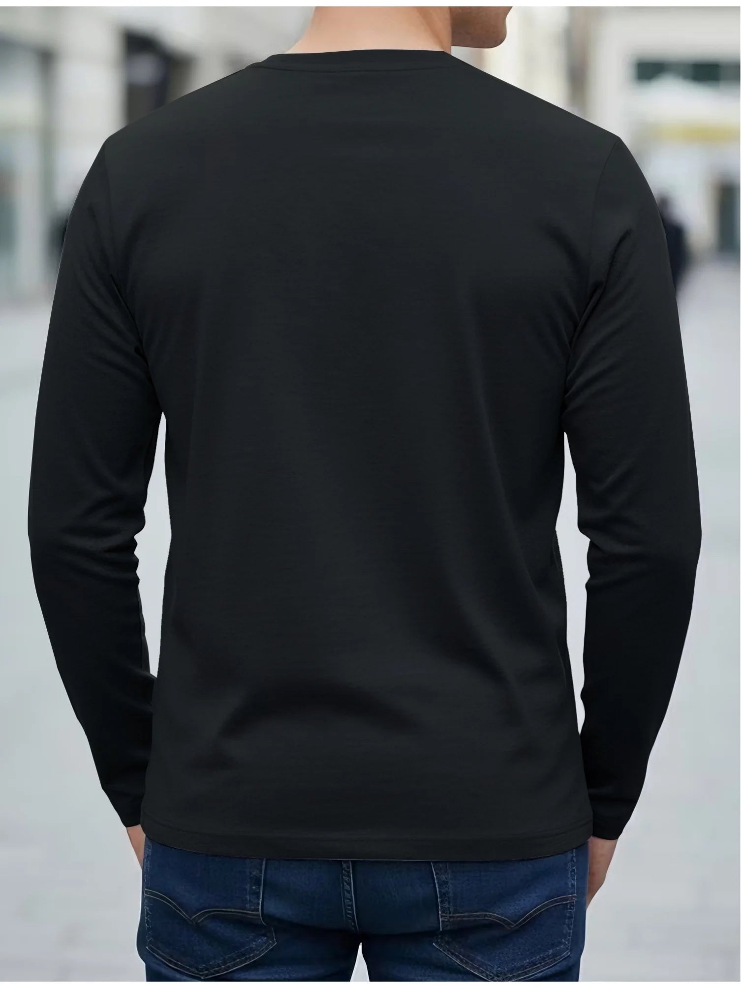 Men's Cotton "Expand Your Vision" Long Sleeve Shirt