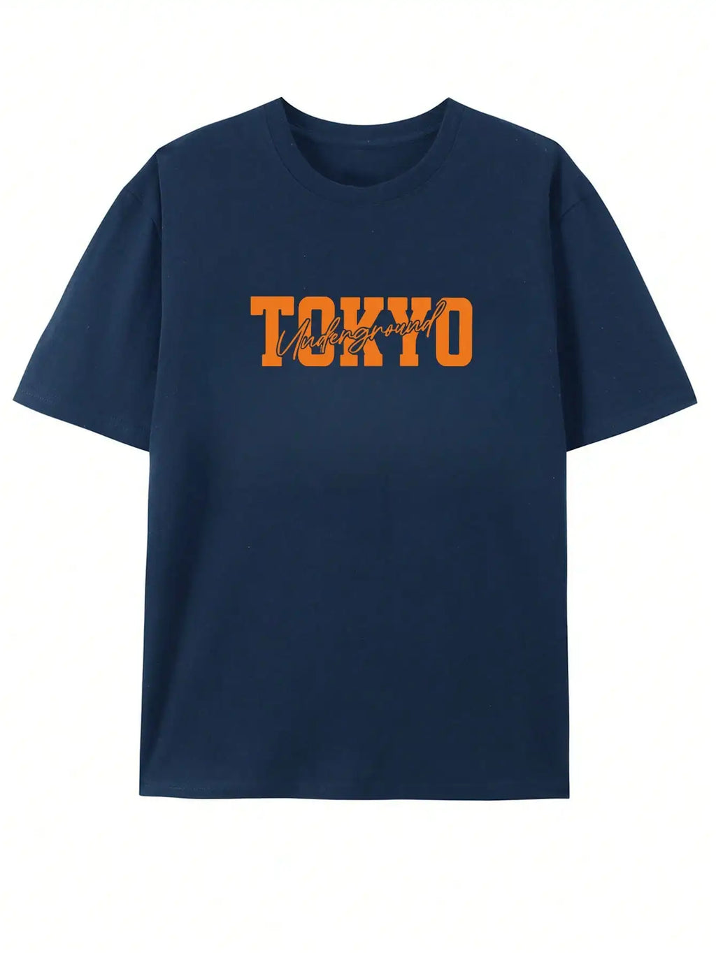Men's Loose Fit Graphic T-Shirt with Tokyo Street Car Design, Casual Summer Wear