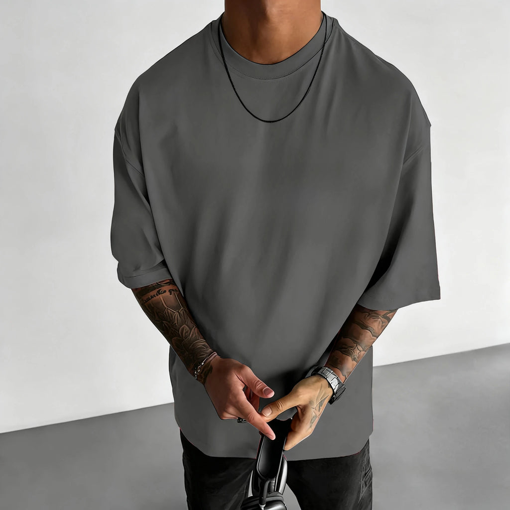 Men's Cotton Breathable Plain T-Shirt
