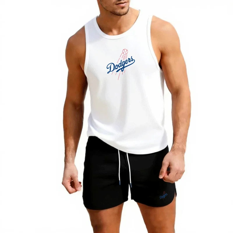 Men's LA "Dodgers" Cotton Tank Top