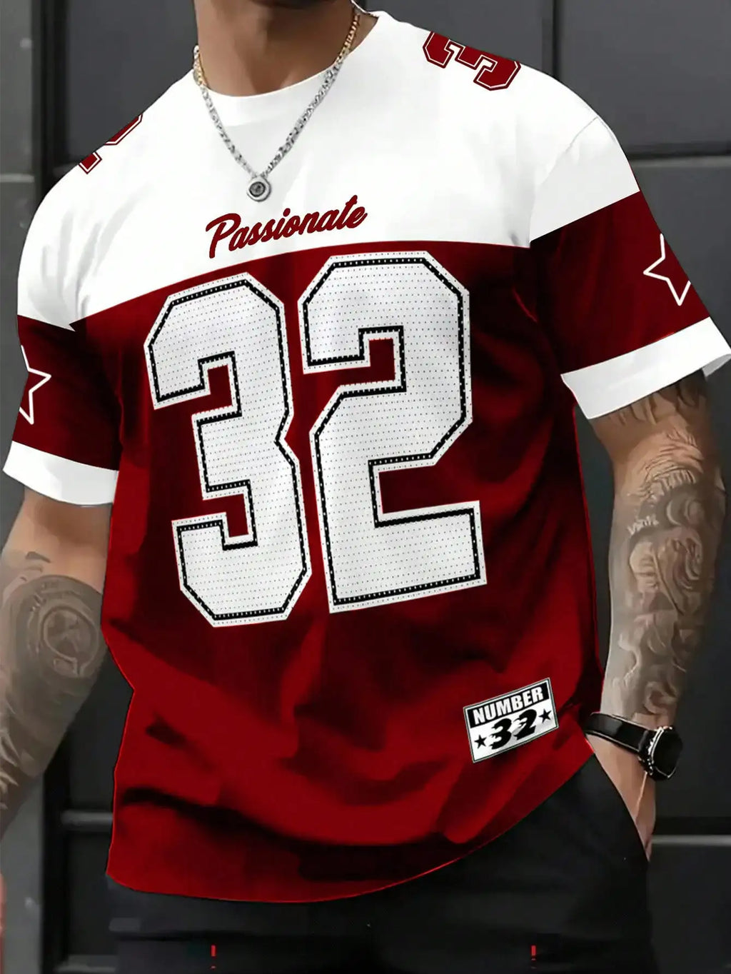 Men's "#32" Jersey style T-Shirt