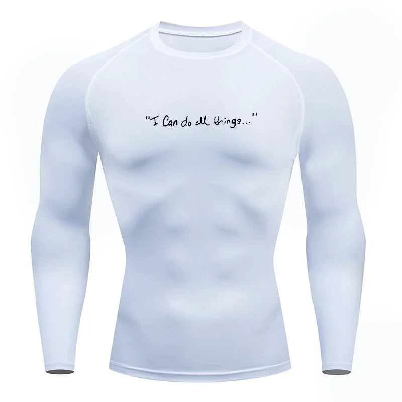 Men's Tight Compression Long Sleeve Fitness Shirt