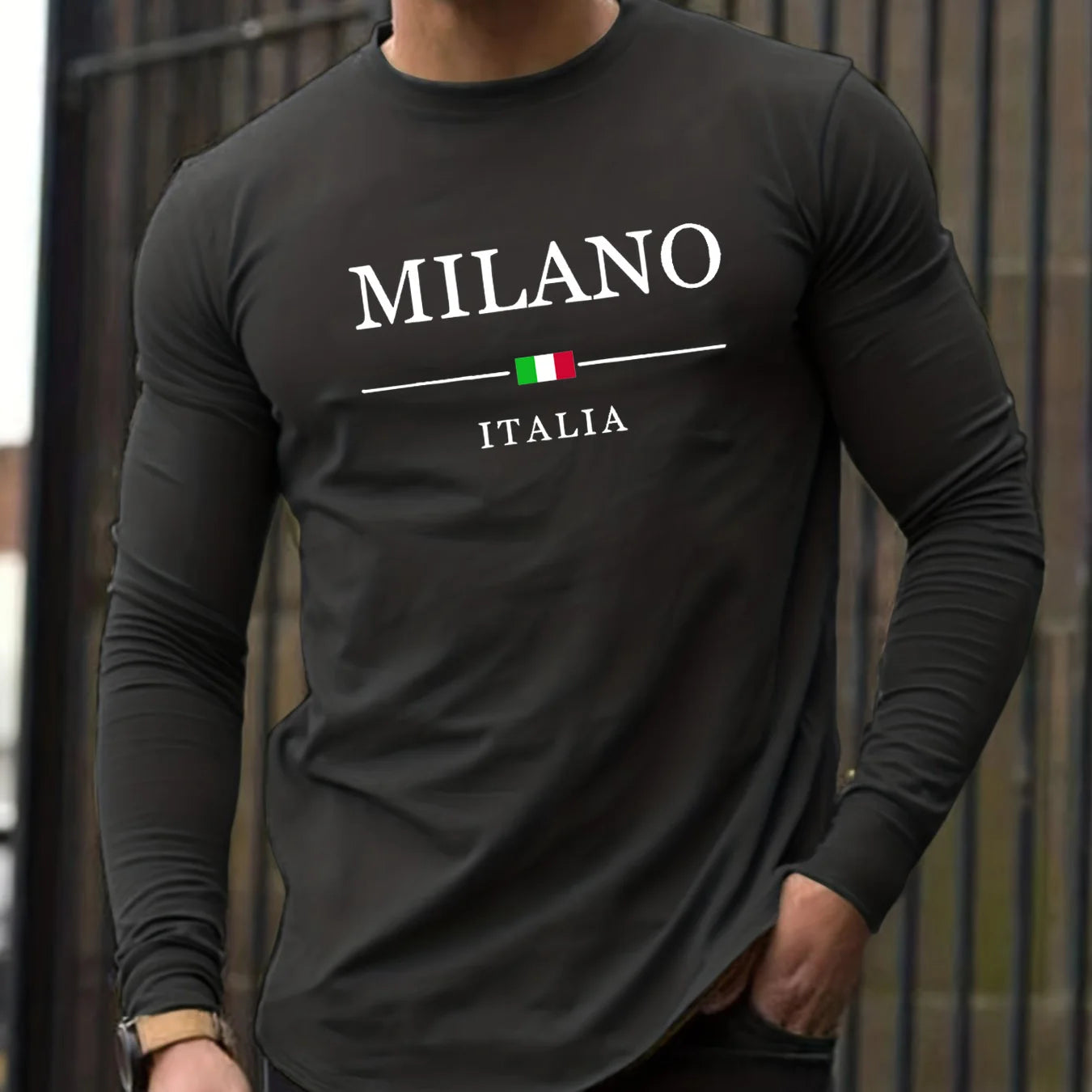 Men's "Milano Italia" Long Sleeve Shirt