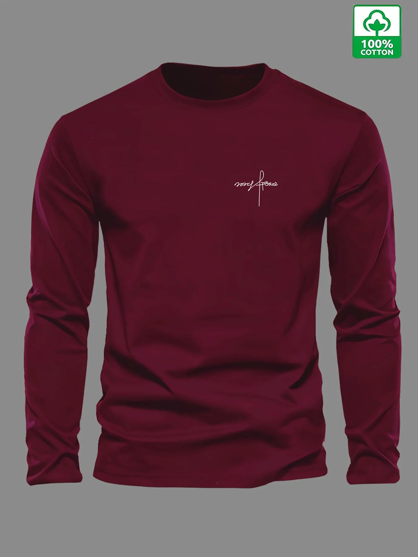 Men's Printed 100% Pure Cotton Long Sleeve Shirt