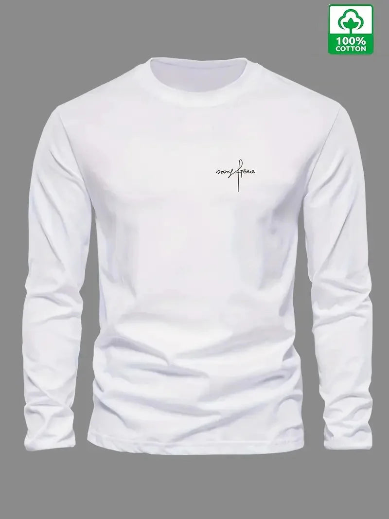 Men's Printed 100% Pure Cotton Long Sleeve Shirt