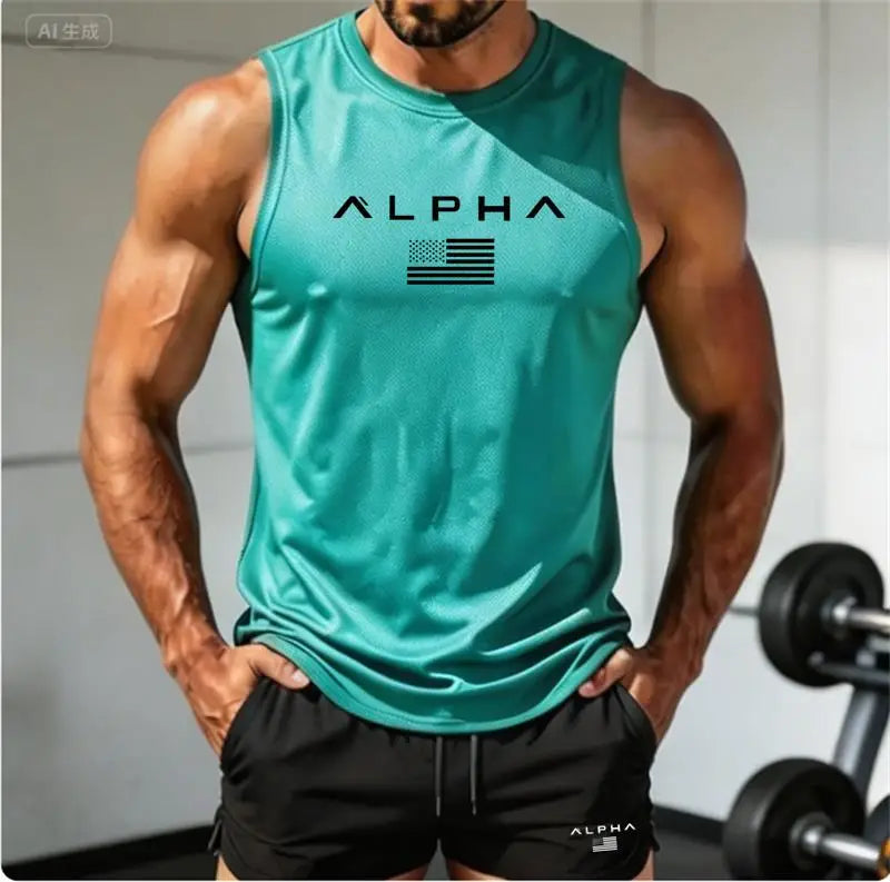 Men's "Alpha" Fitness Tank Top and Shorts set