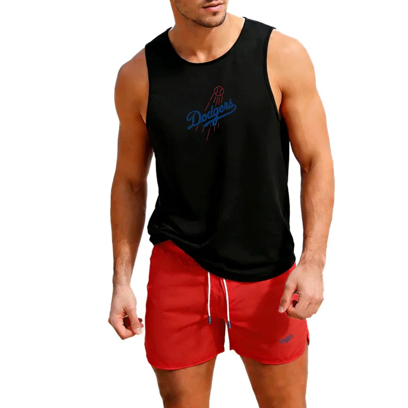 Men's LA "Dodgers" Cotton Tank Top