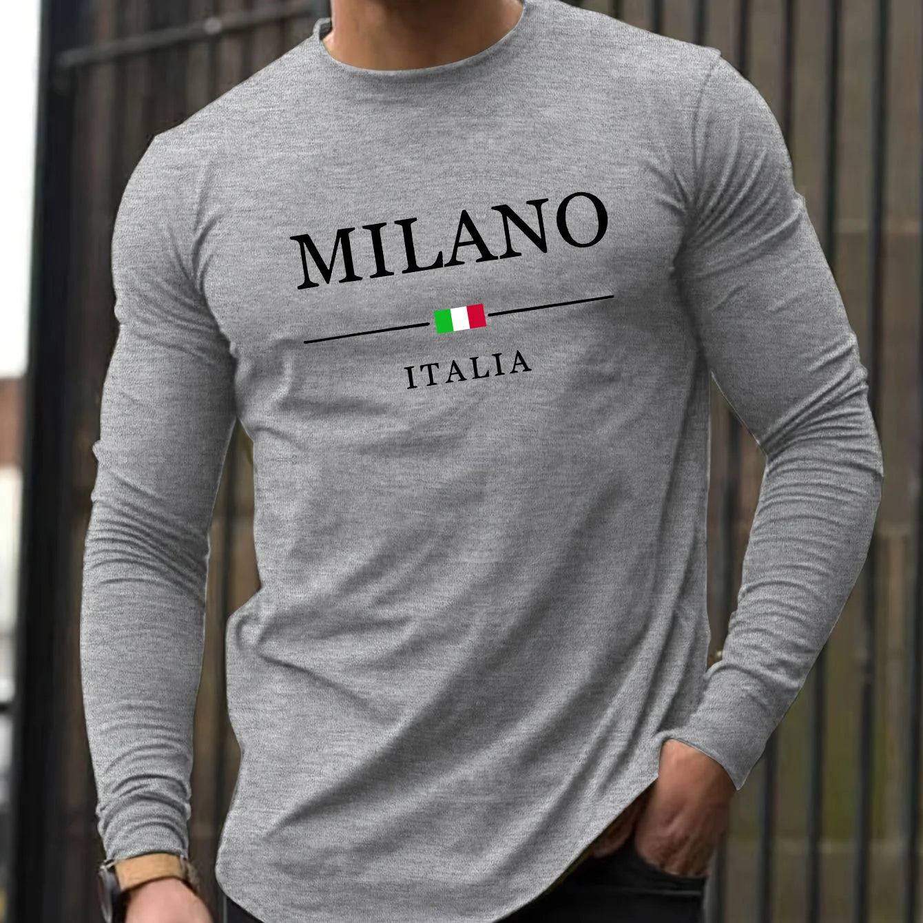 Men's "Milano Italia" Long Sleeve Shirt