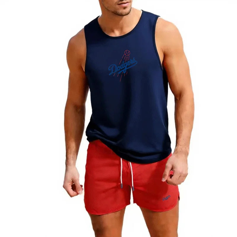 Men's LA "Dodgers" Cotton Tank Top