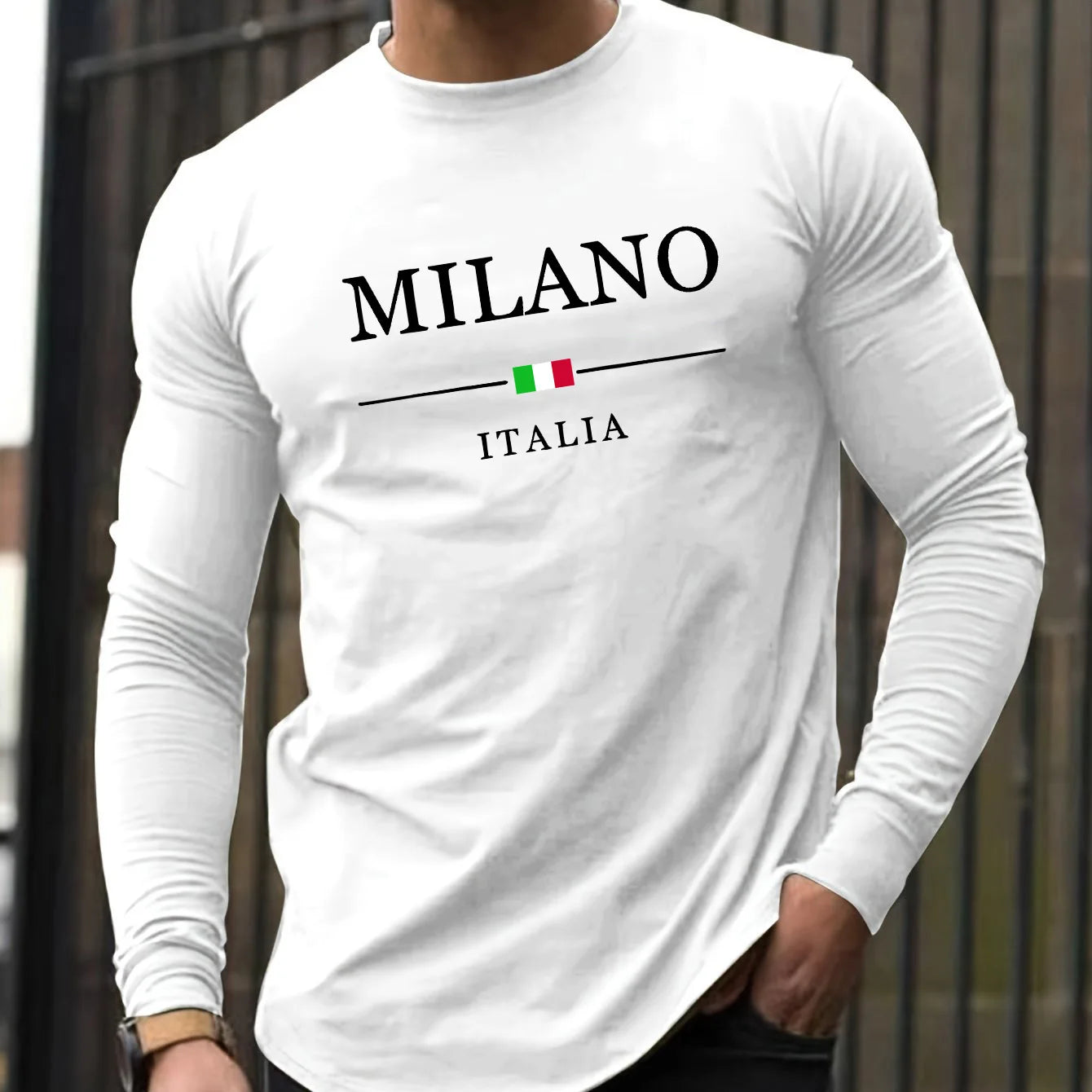 Men's "Milano Italia" Long Sleeve Shirt